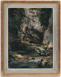 Riviere Demontagne by Auguste Andre Lancon