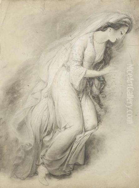 Etude Pour La Figure De Haidee Dans <la Mort De Don Juan> - view 1