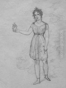 Mademoiselle Clara Dans Le Role De Misrael Dans < La Lanterne Sourde > by Joseph Ferdinand Lancrenon