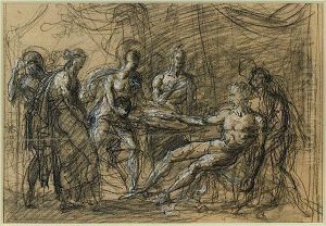 La Mort De Seneque by Joseph Ferdinand Lancrenon