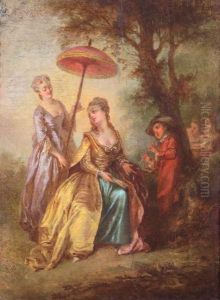 "el Descanso De La Dama" by Nicolas Lancret