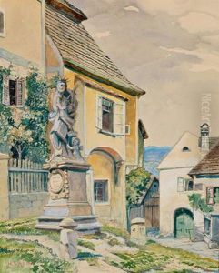 Motiv Aus Rossatz In Der Wachau by Hubert Landa