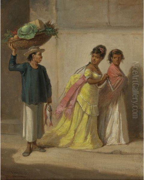 Tipos Populares (mujeres Y Vendedor De Frutas) - view 1