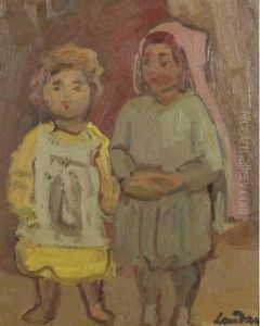 Portrait Of Two Girls by Emilie Landau