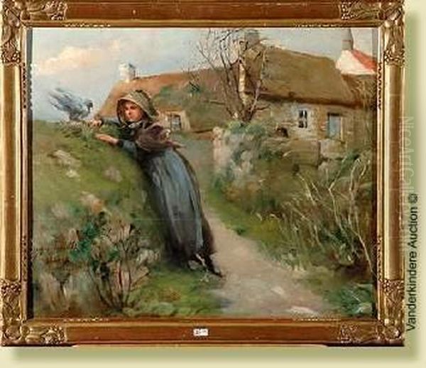 Jeune Fille A L'oiseau - view 1