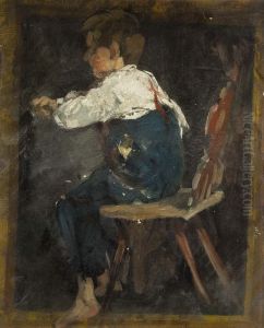 Sitzender Knabe by Christian Adam Landenberger