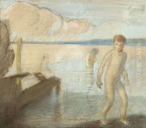 Bathingboy by Christian Adam Landenberger