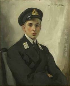 Portraitof A Young Midshipman by John St. Helier Lander
