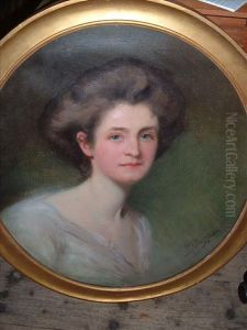 Portraitof A Lady, Head And Shoulders