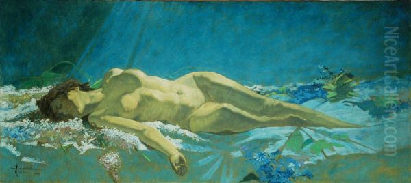 Nudo Sdraiato Tra Fiori - view 1