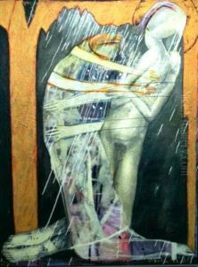 Monogrammed Lower Right 159.5 X 12 Cm Titled And Numbered 13 Verso by John Landis