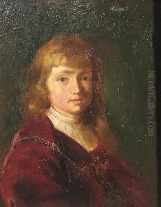 A Portrait Of A Boy In Red