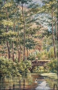 Pescador En El Rio by Henry Charles Landrin