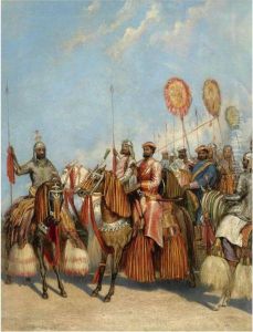 Rewah Horsemen by George Landseer