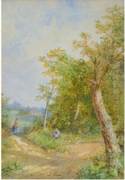 Country Lanewith Cottage In Distance - view 1