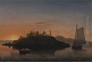 View Of Camden Mountains From Penobscot Bay by Fitz Hugh Lane