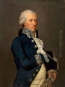 Portrait De Gentilhomme, La Main Sur Son Epee by Jean Louis Laneuville