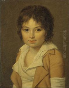 Portrait D'amedee Selim Robillard De Peronville (1792-1808)