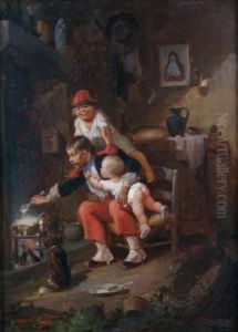 Les Polissons by Francois Louis Lanfant de Metz
