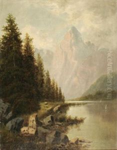 Motiv Vom Kochel-see In Bayern by August Lang
