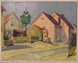 Dorfstrase Mit Taubenschlag