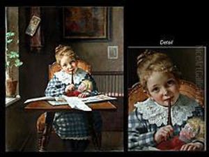 Kleines Schulmadchen by Hermann Lang