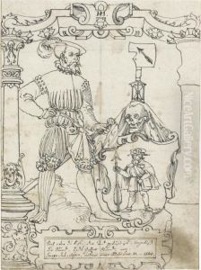 Coat Of Arms With Saint James Holding An Arrow