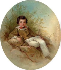 Portrait Of A Young Archer by Louis Lang