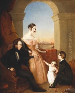 The James Cushing Family by Louis Lang
