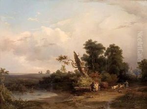 Romantische Landschaft by Rudolf Lang