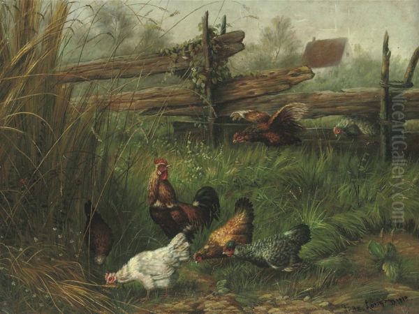Poultry In A Meadow - view 1
