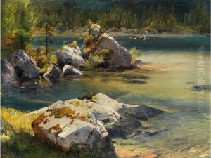 Oberbayerischer Gebirgssee by Julius Lange