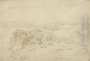 Blick Auf Argolis Bei Tyrius In Griechenland by Ludwig Lange