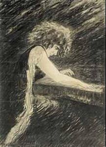 Elly Ney Am Flugel. by Max Lange