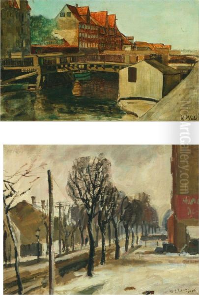 Wintry Landscape And View From Canal - view 1