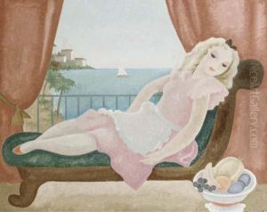 Rustend Meisje - Resting Girl by Freddie Langeler