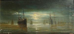 Bateau A Vapeur Au Crepuscule Bateau A Vapeur Au Crepuscule