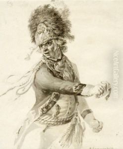 Officier De Hussard Chargeant by Dirck Langendijk