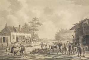 Halte De Cavaliers by Jan Anthonie Langendijk