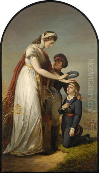 Konigin Luise Von Preusen Mit Ihren Beiden Sohnen Amostseestrand. - view 1