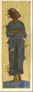 Stehende Frau In Langem Gewand. by Richard Otto Langer