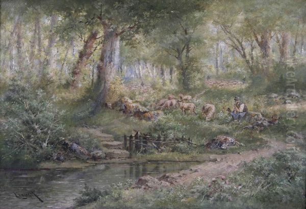 ""moutons En Foret"" - view 1