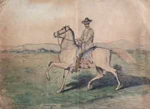 Lebresilien A Cheval by Henri Langerock