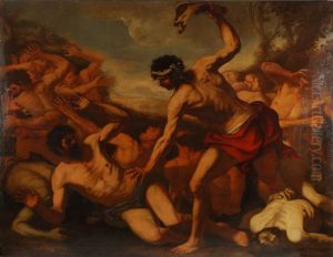 Sansone Stermina I Filistei by Giovanni Battista Langetti