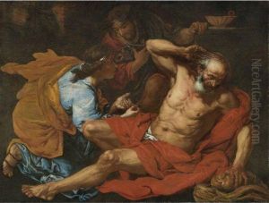Joseph Interpreting The Baker's Dream by Giovanni Battista Langetti