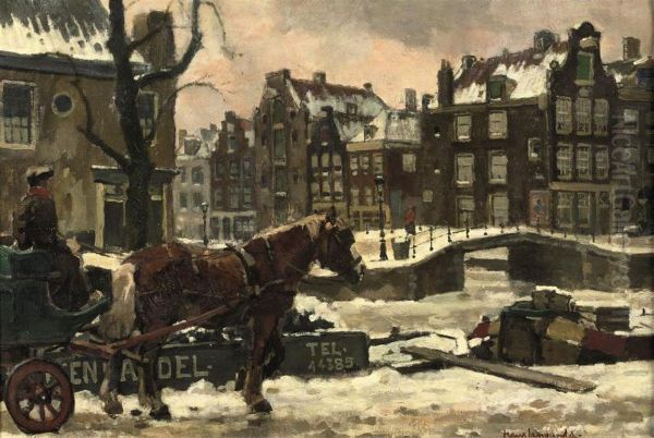 Horse With A Carriage In Amsterdam - view 1