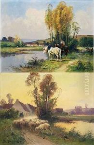 Le Retour Du Troupeau - Chevaux De Labour Le Retour Du Troupeau - Chevaux De Labour