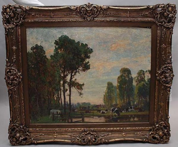 Landscape With Cows Grazing - view 1
