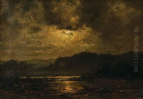 Pleine Lune Sur L'etang - view 1