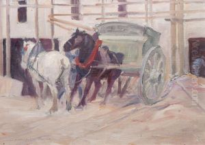 Hastar Och Vagn by Alexander Langlet